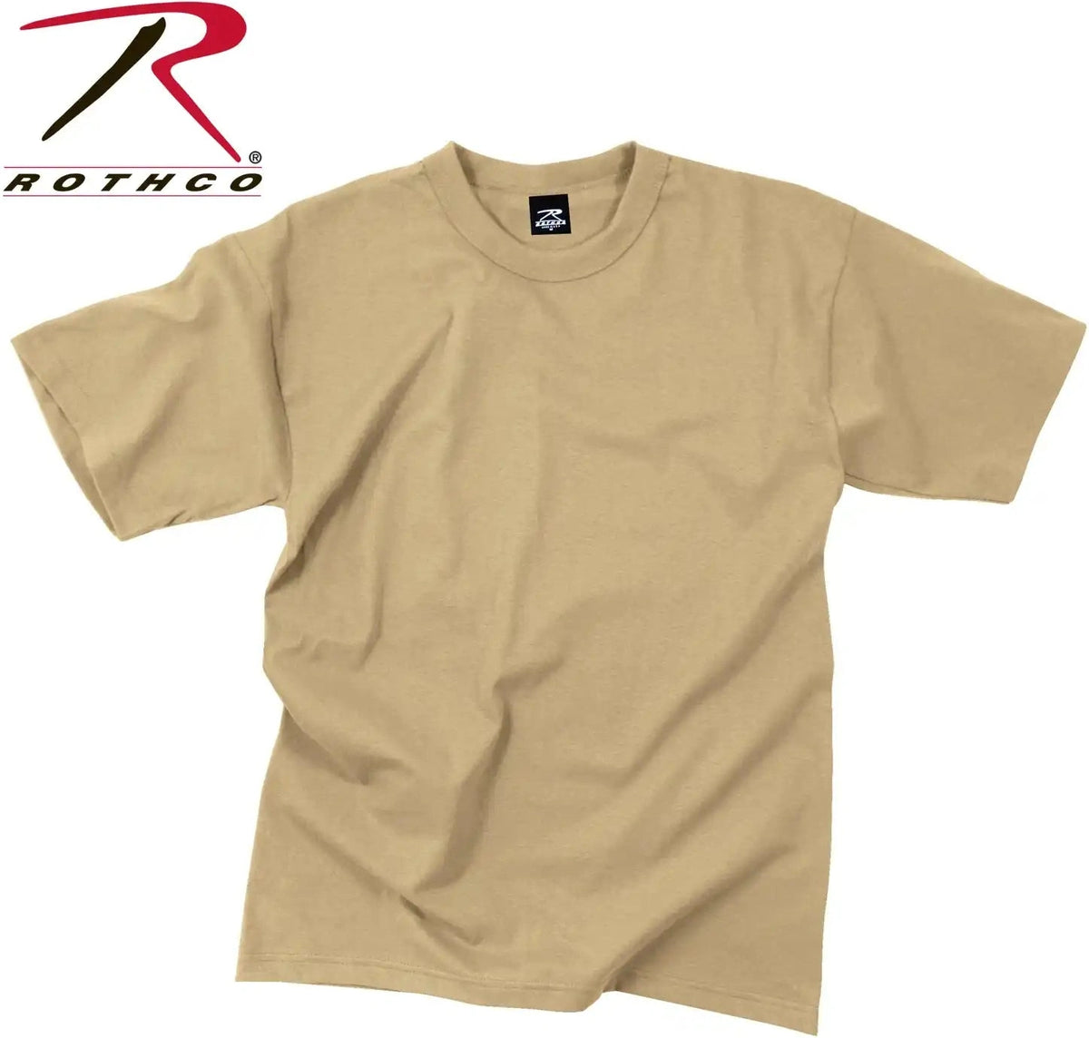 Rothco Solid Color T-shirt with Cotton / Polyester Blend