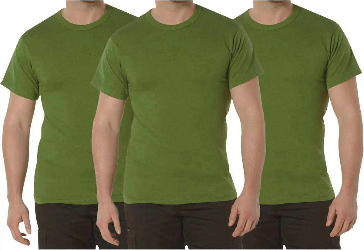 Rothco Solid Color T-shirt with Cotton / Polyester Blend