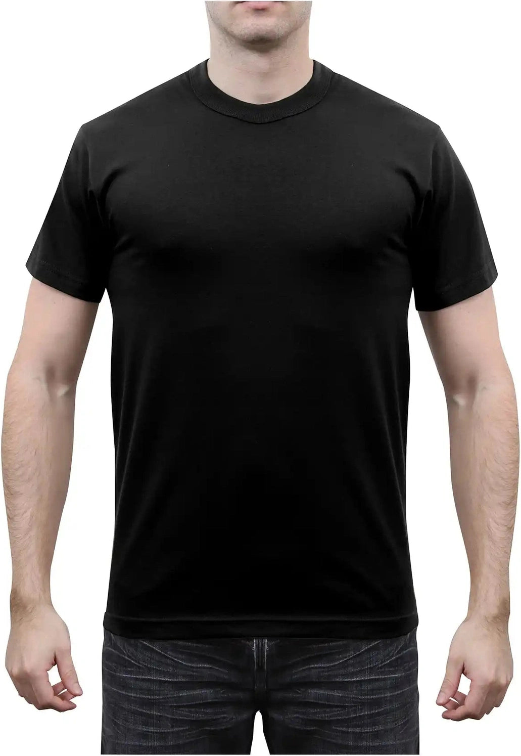 Rothco Solid Color T-shirt with Cotton / Polyester Blend