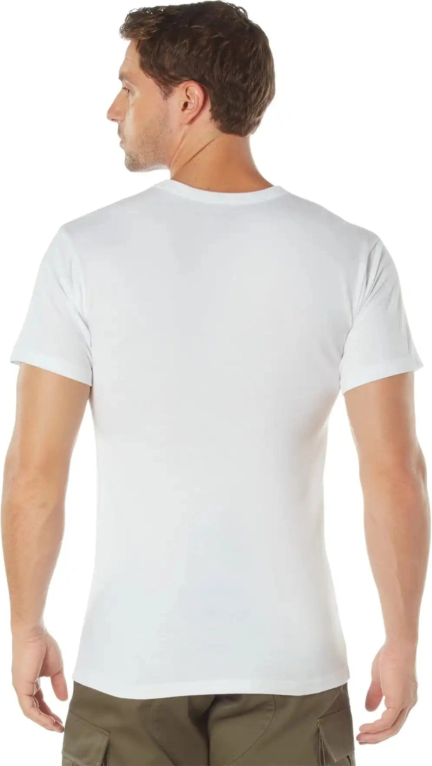 Rothco Solid Color T-shirt with Cotton / Polyester Blend