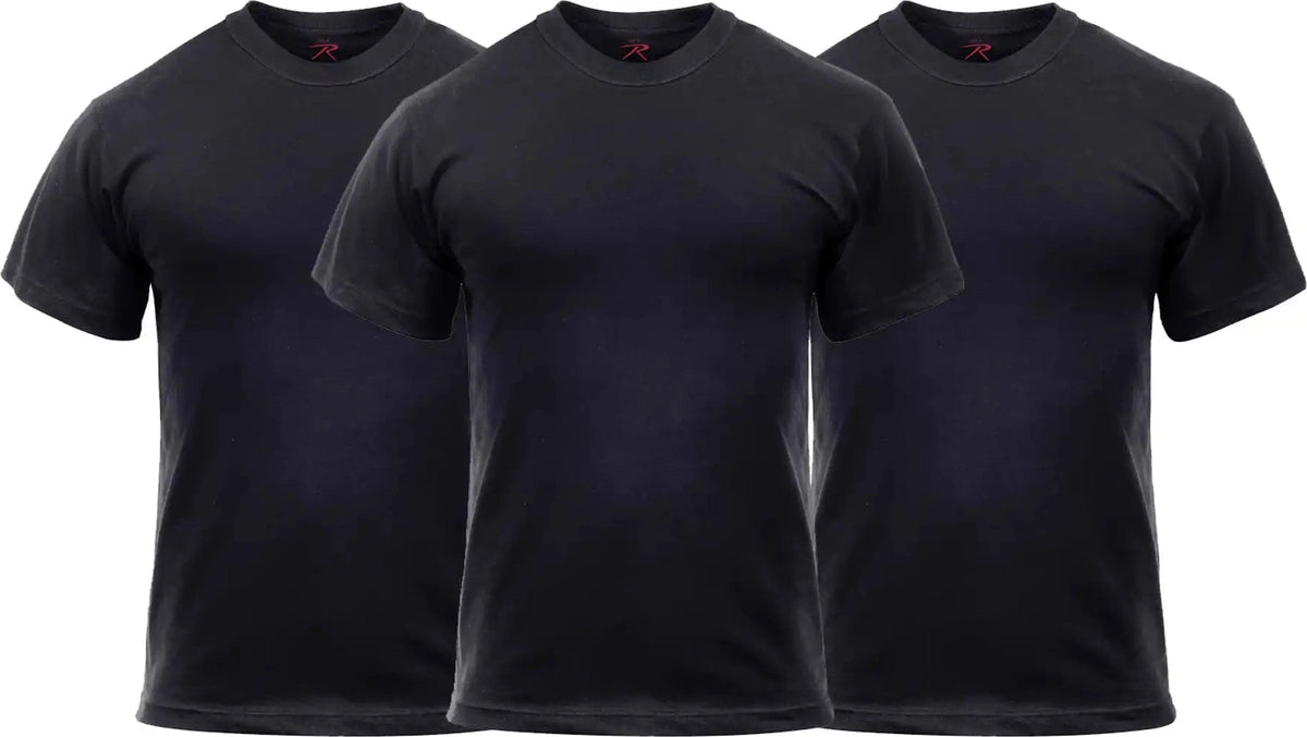 Rothco Solid Color T-shirt with Cotton / Polyester Blend