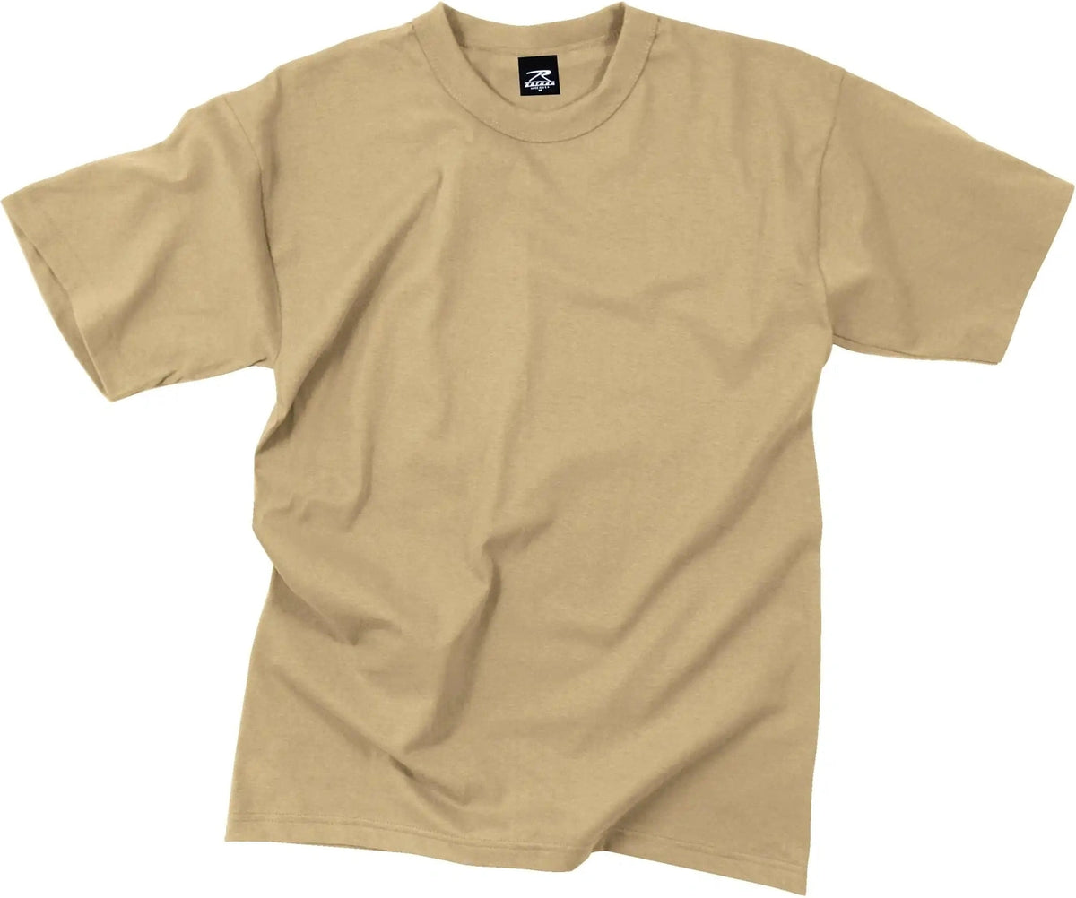 Rothco Solid Color T-shirt with Cotton / Polyester Blend