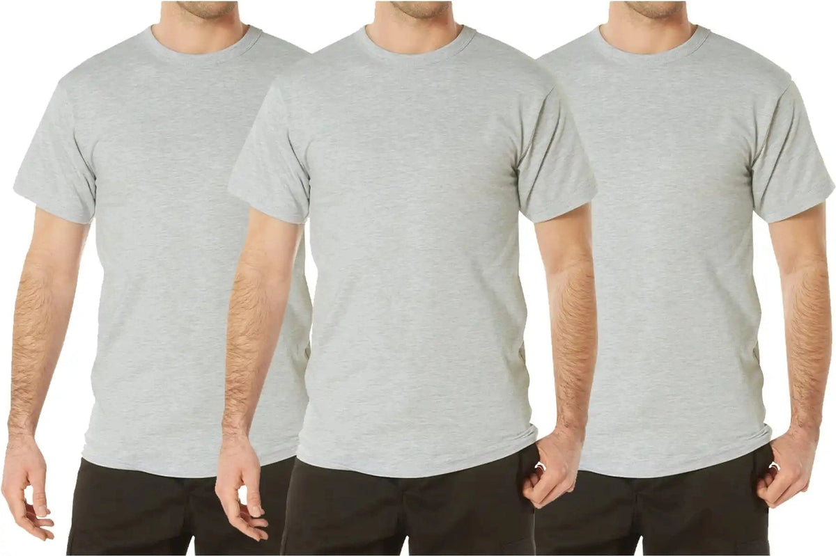 Rothco Solid Color T-shirt with Cotton / Polyester Blend