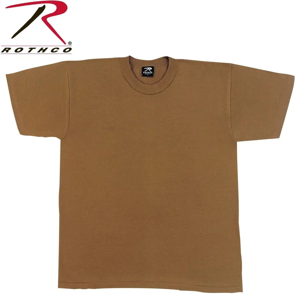 Rothco Solid Color T-shirt with Cotton / Polyester Blend