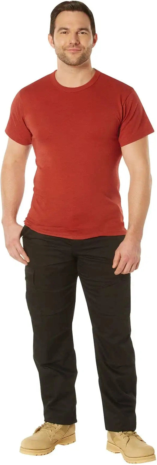 Rothco Solid Color T-shirt with Cotton / Polyester Blend