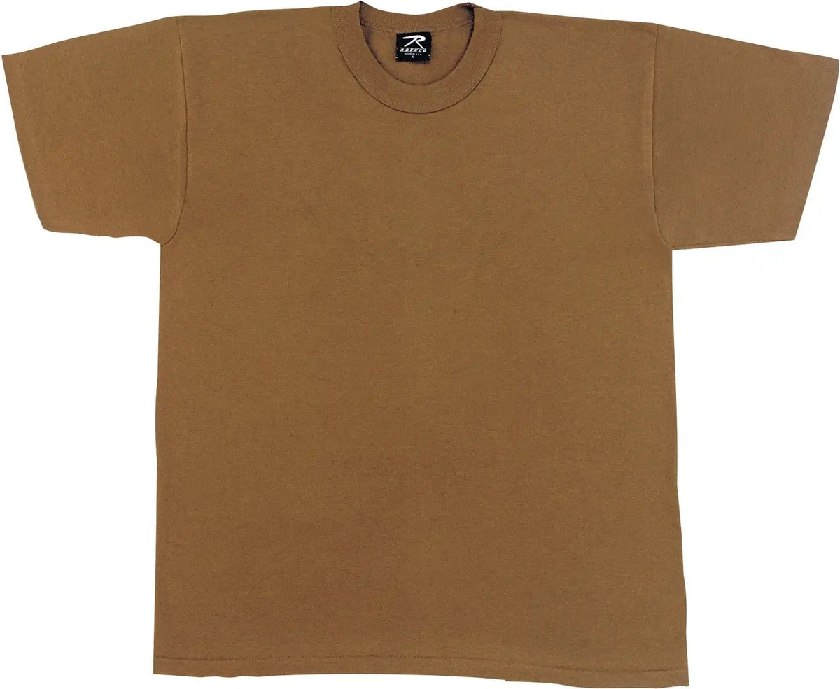 Rothco Solid Color T-shirt with Cotton / Polyester Blend
