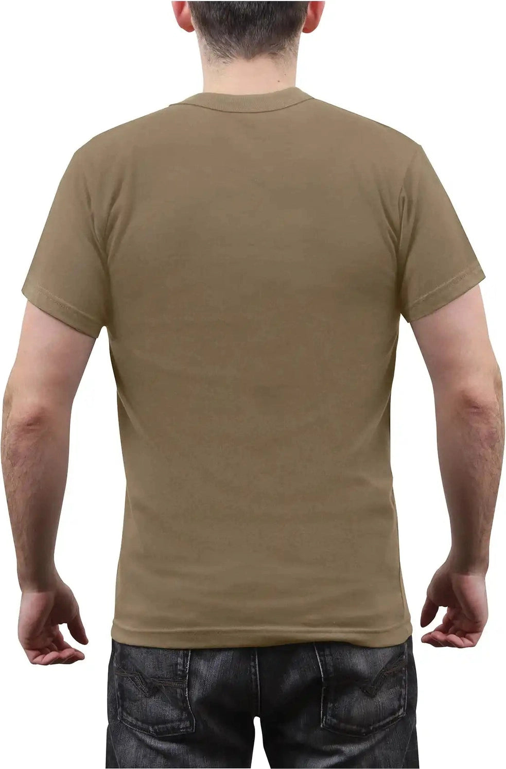 Rothco Solid Color T-shirt with Cotton / Polyester Blend