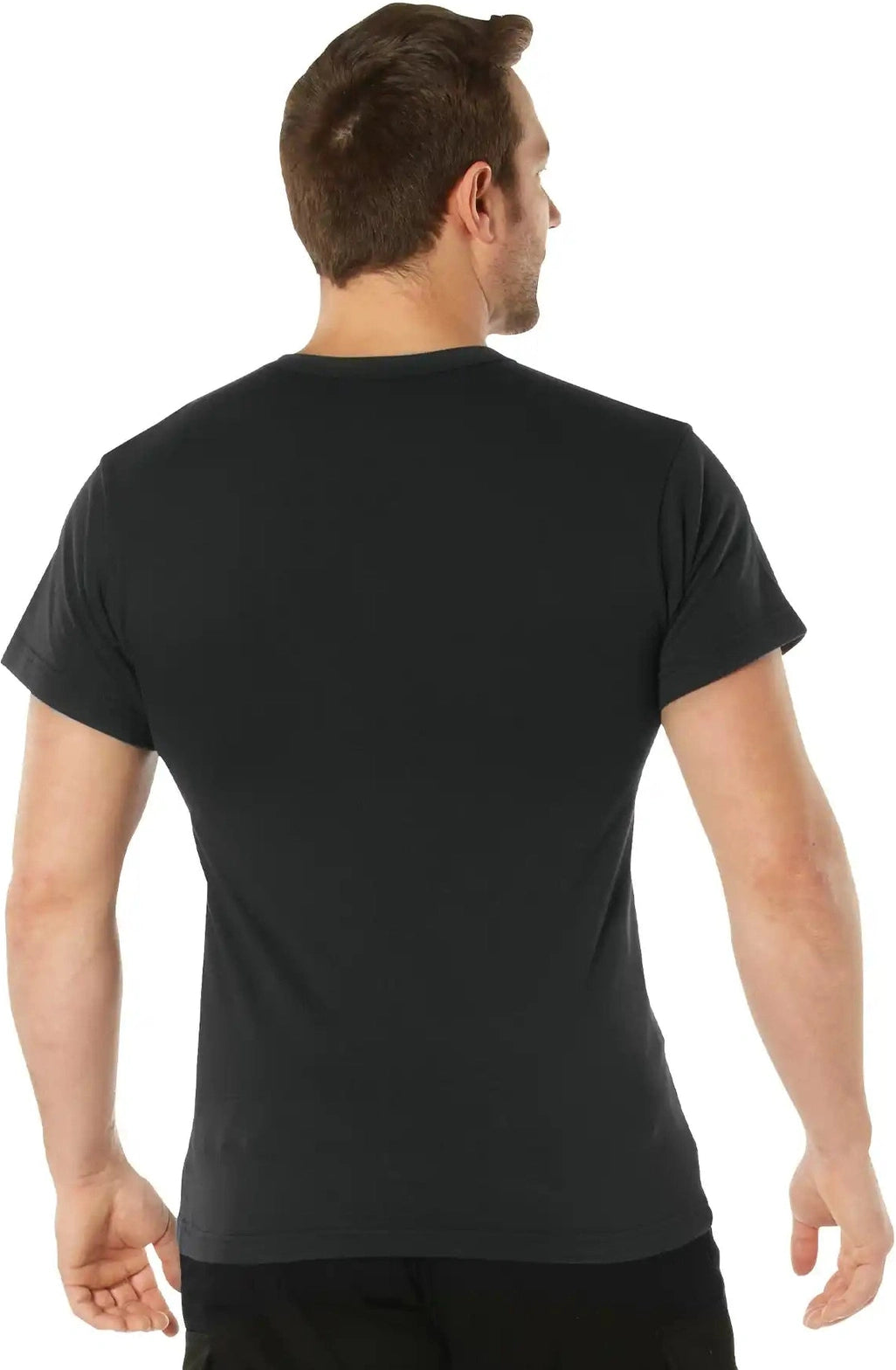 Rothco Solid Color T-shirt with Cotton / Polyester Blend