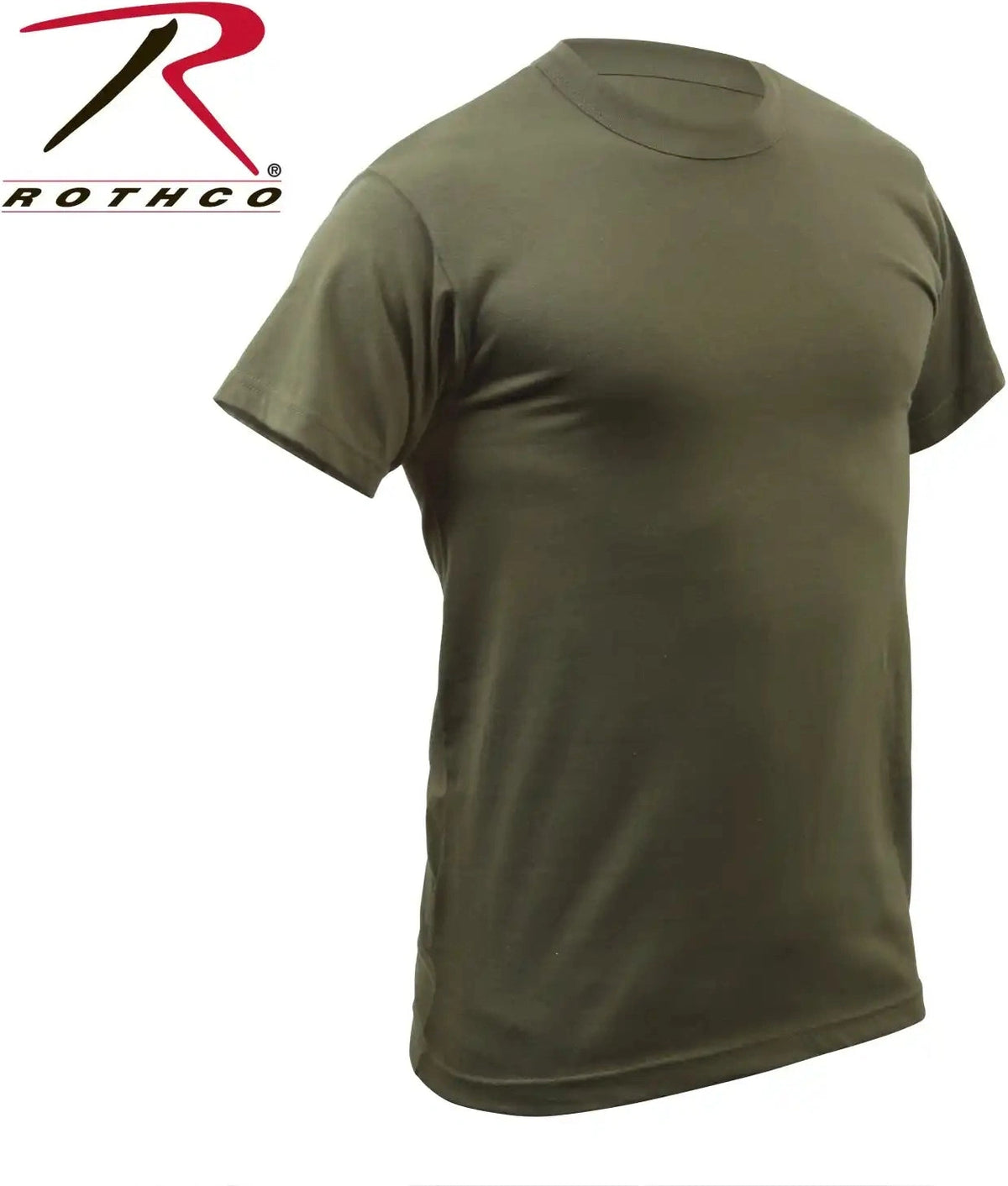 Rothco Solid Color T-shirt with Cotton / Polyester Blend