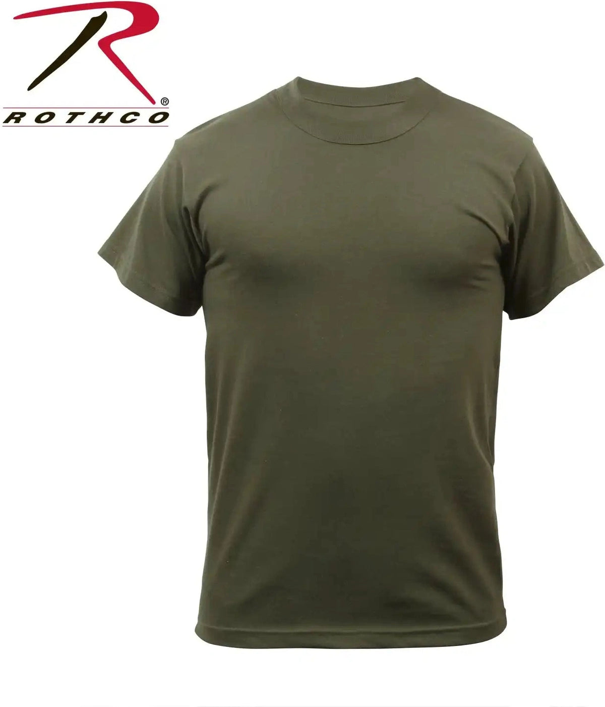 Rothco Solid Color T-shirt with Cotton / Polyester Blend
