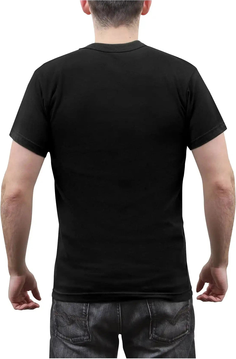 Rothco Solid Color T-shirt with Cotton / Polyester Blend