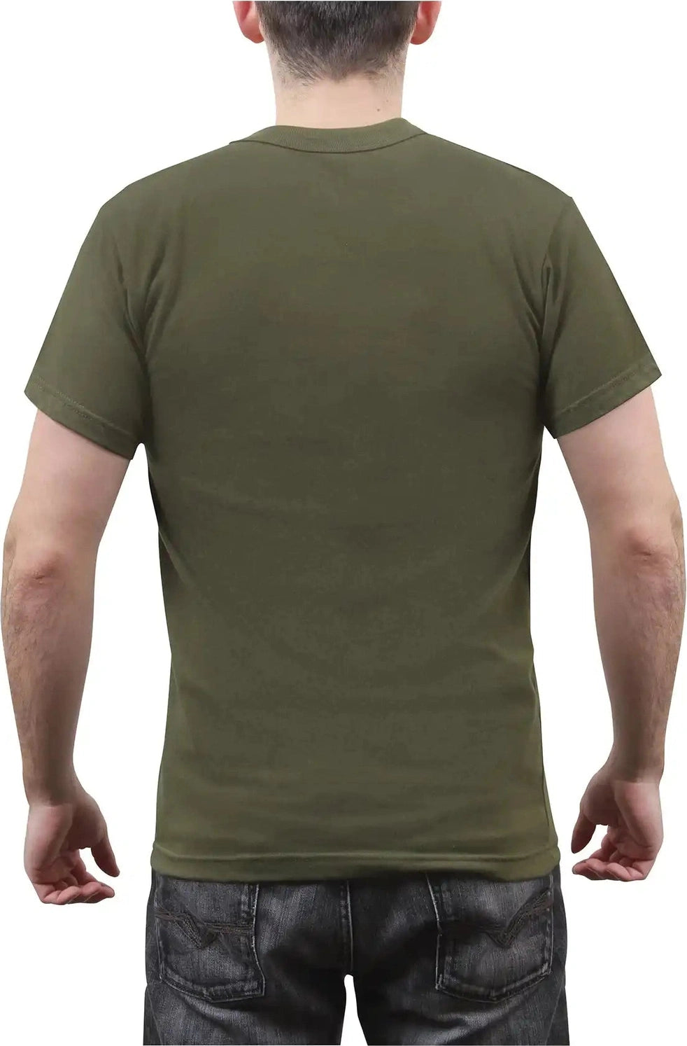 Rothco Solid Color T-shirt with Cotton / Polyester Blend