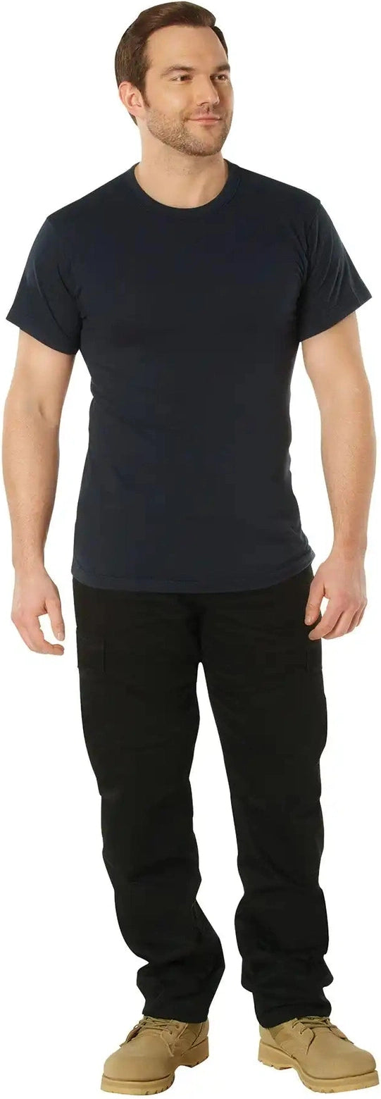 Rothco Solid Color T-shirt with Cotton / Polyester Blend