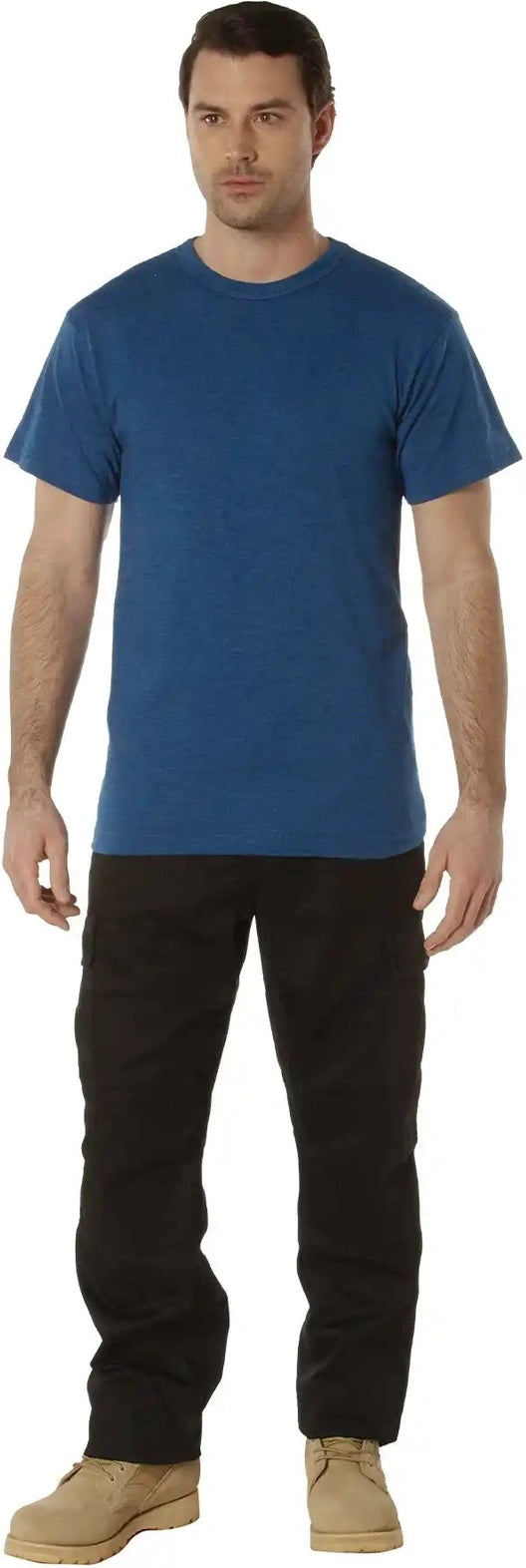 Rothco Solid Color T-shirt with Cotton / Polyester Blend