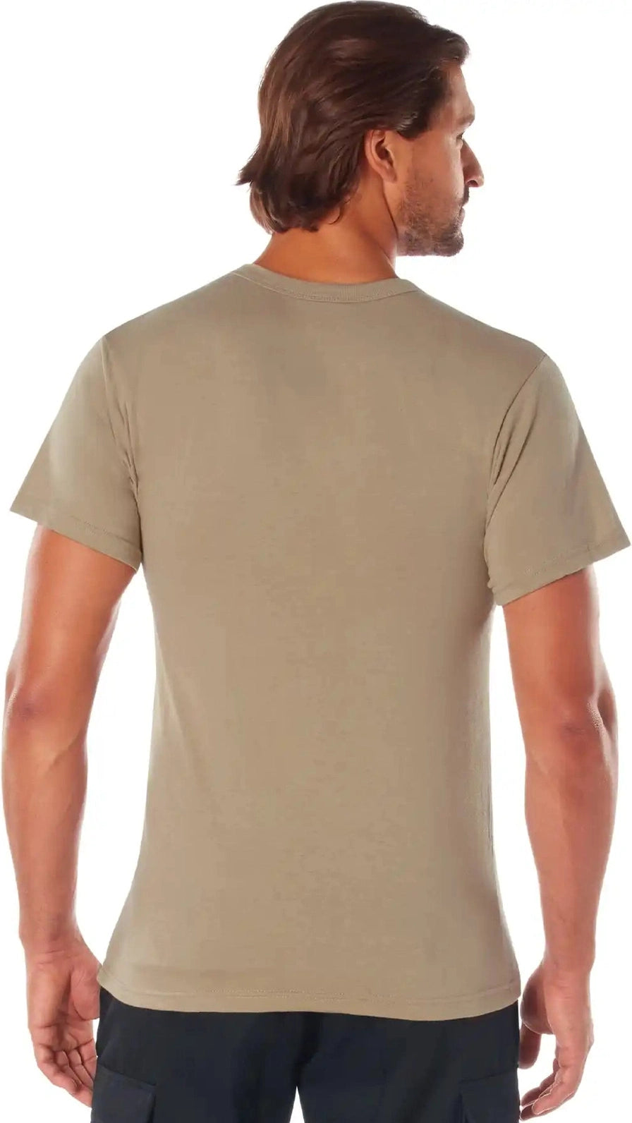 Rothco Solid Color T-shirt with Cotton / Polyester Blend