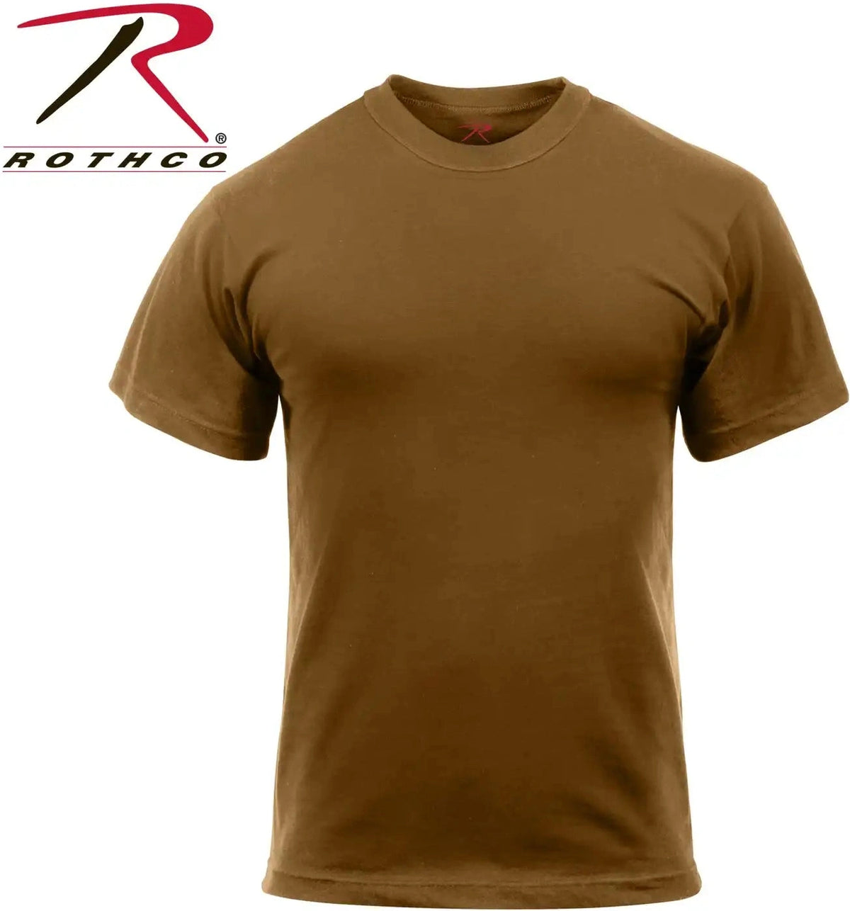 Rothco Solid Color T-shirt with Cotton / Polyester Blend
