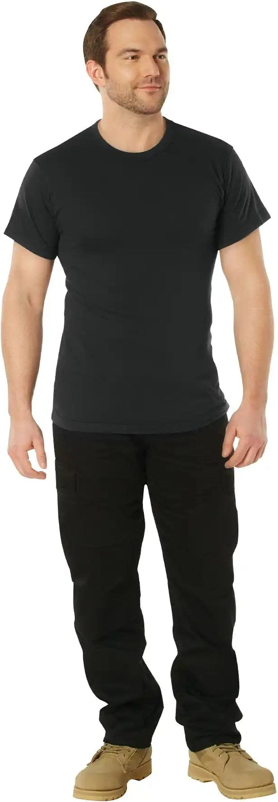 Rothco Solid Color T-shirt with Cotton / Polyester Blend