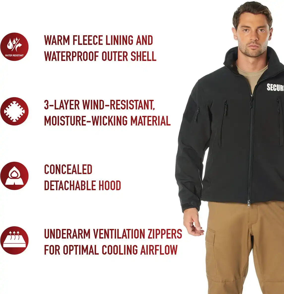 Rothco Spec Ops Soft Shell Security Jacket