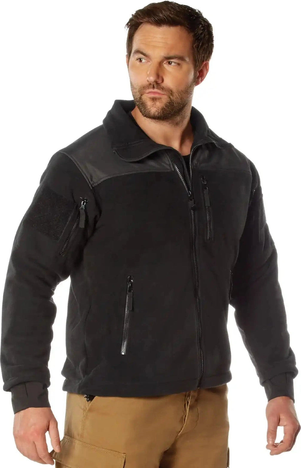 Rothco Spec Ops Tactical Fleece Jacket - Black / Xs