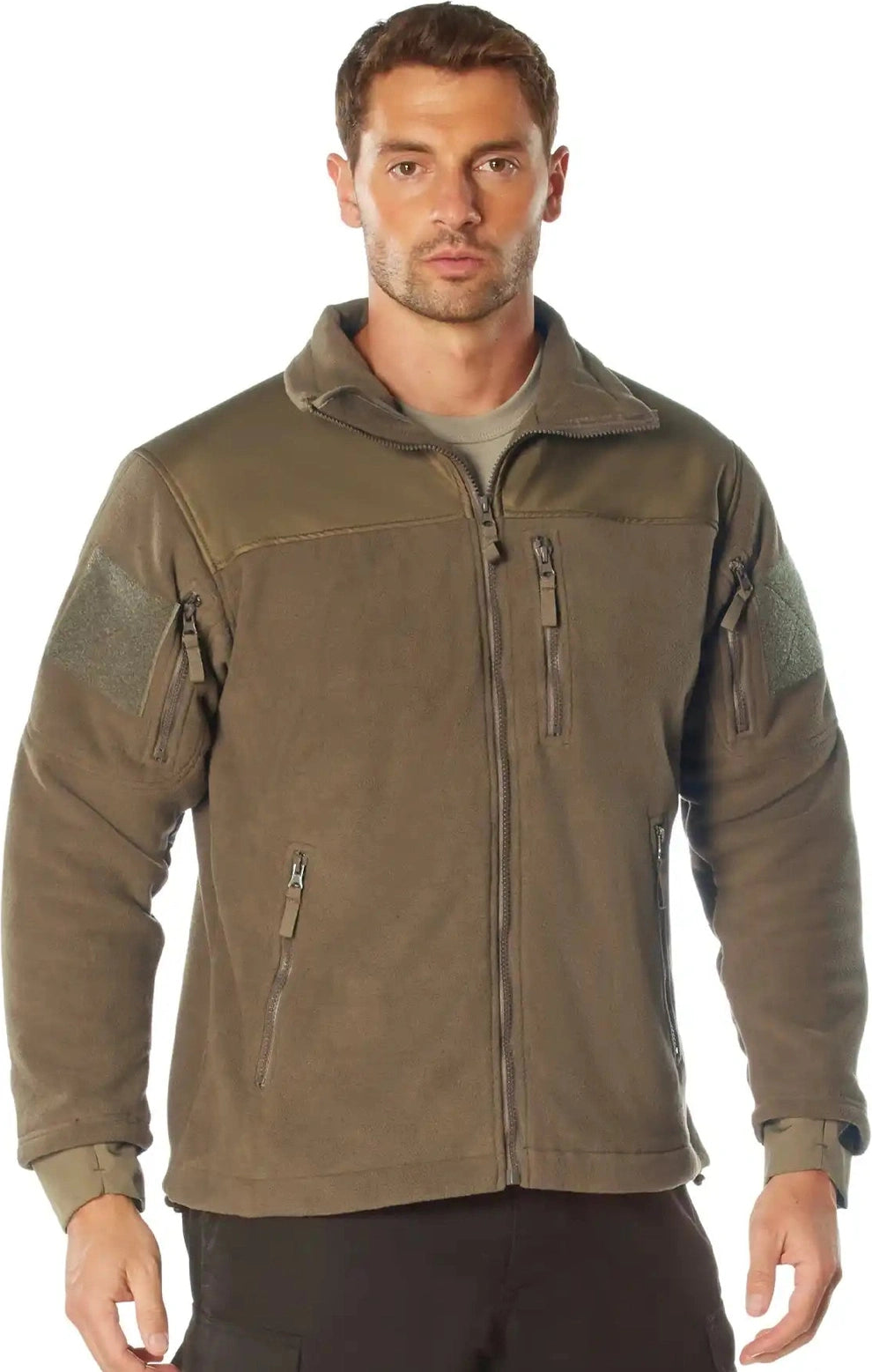 Rothco Spec Ops Tactical Fleece Jacket - Coyote Brown / s