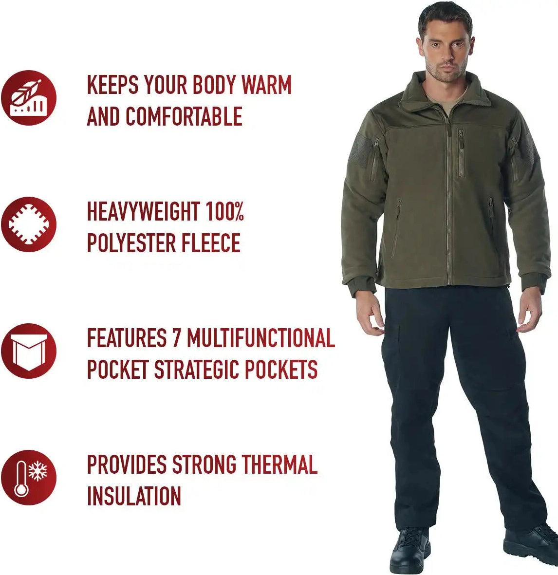 Rothco Spec Ops Tactical Fleece Jacket
