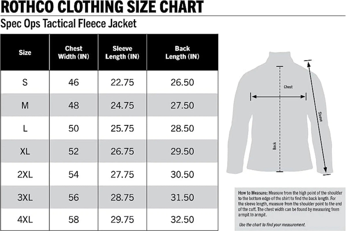 Rothco Spec Ops Tactical Fleece Jacket