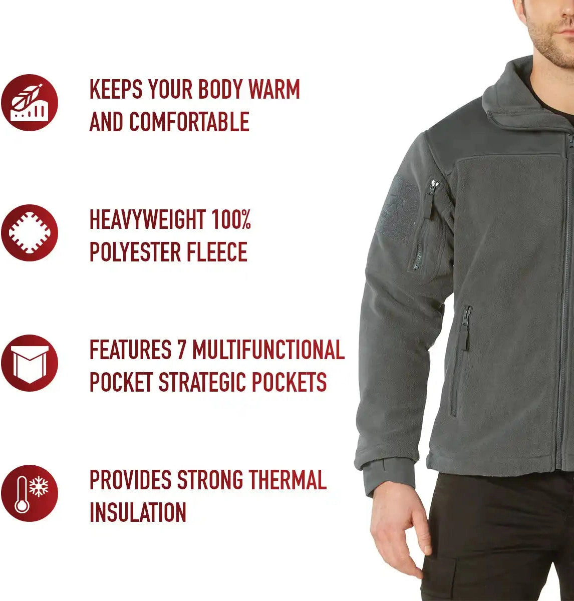 Rothco Spec Ops Tactical Fleece Jacket