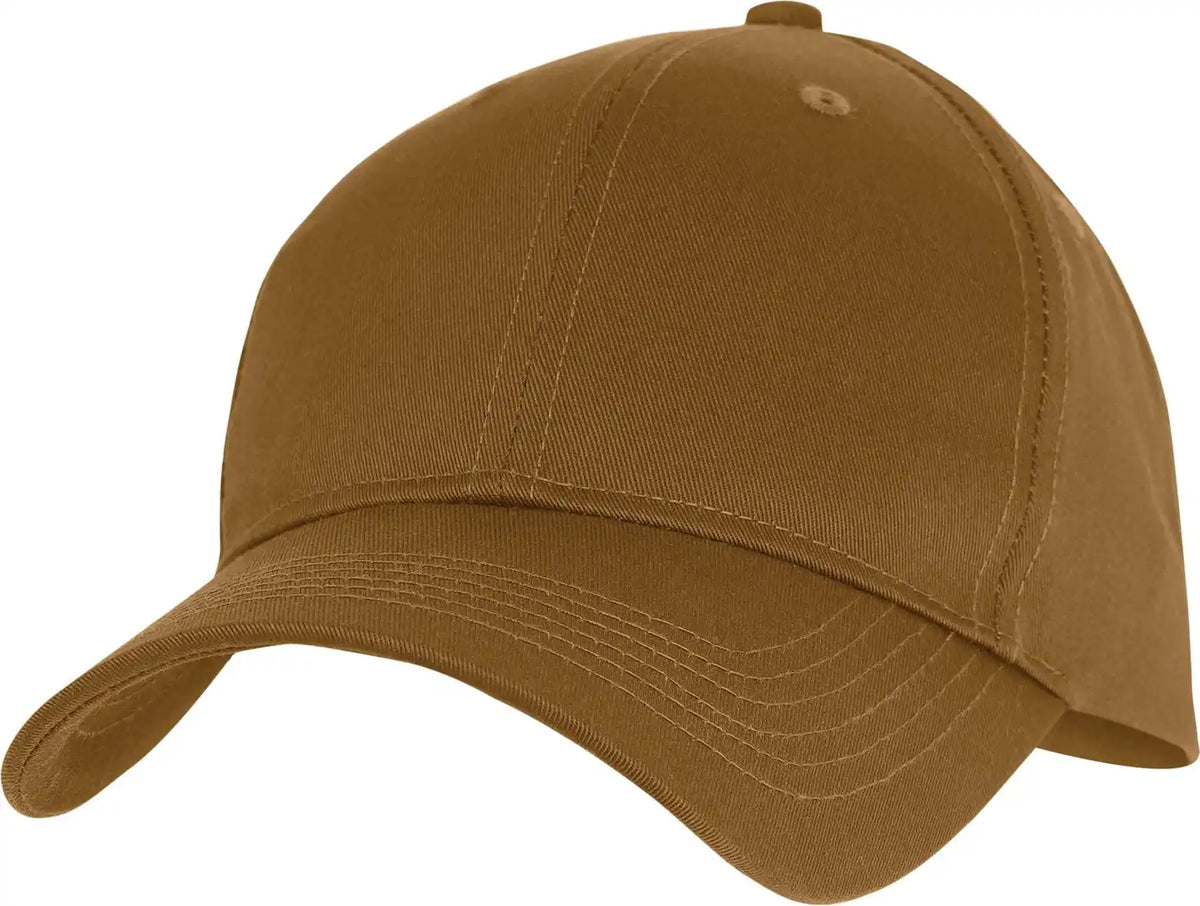 Rothco Supreme Solid Color Low Profile Cap - Work Brown / one Size
