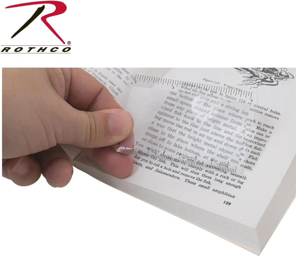 Rothco Survival Magnifying Card and Ruler