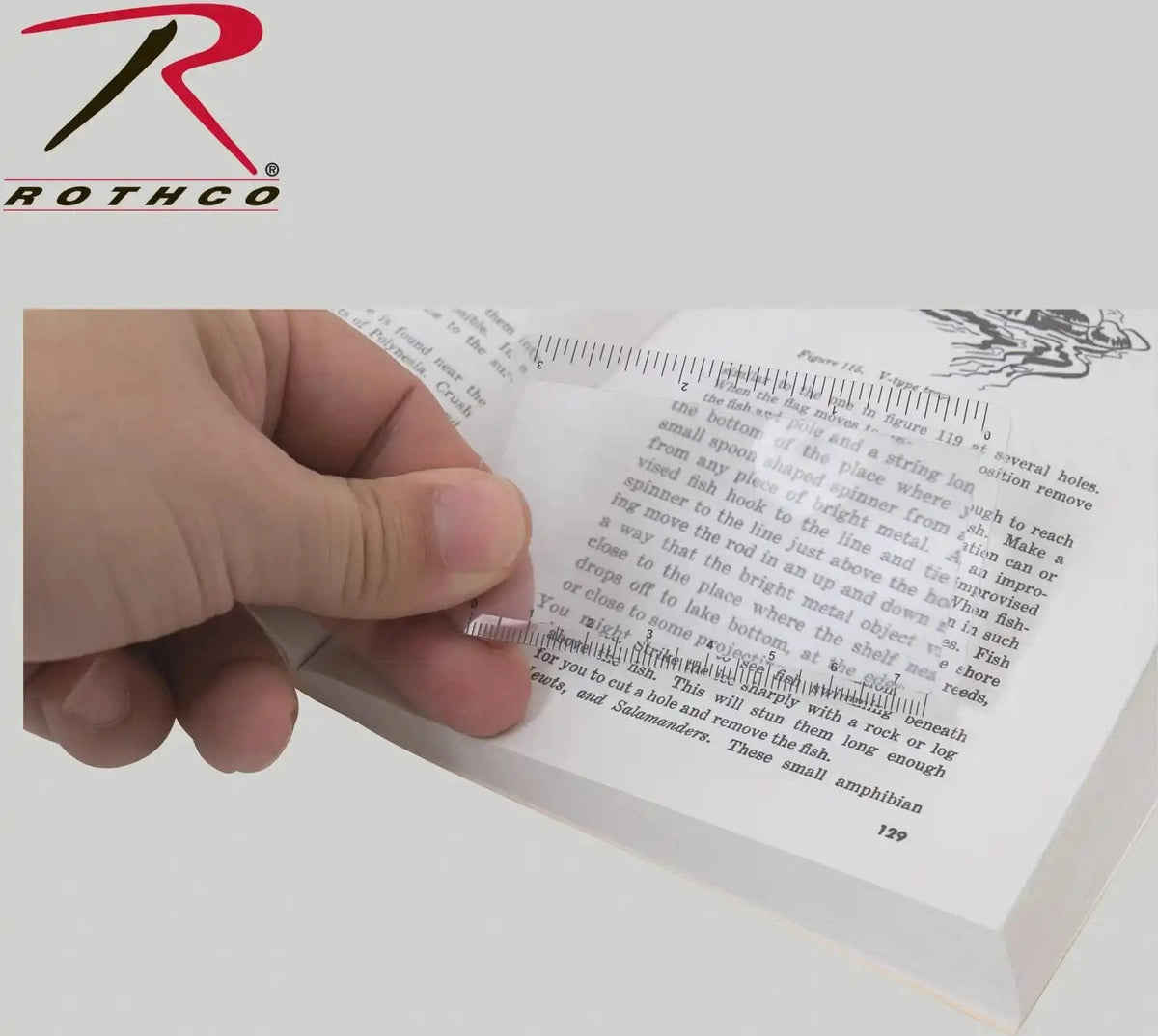 Rothco Survival Magnifying Card and Ruler