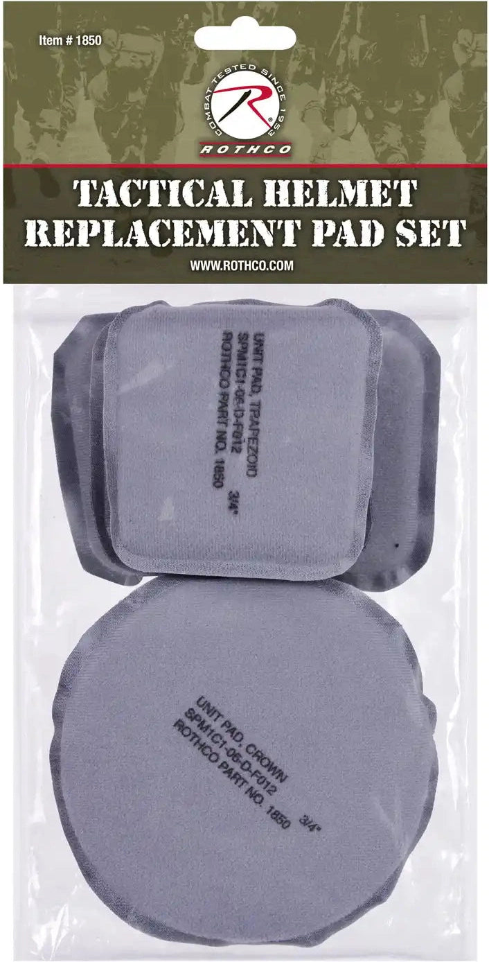 Rothco Tactical Helmet Replacement Pad Set Grey