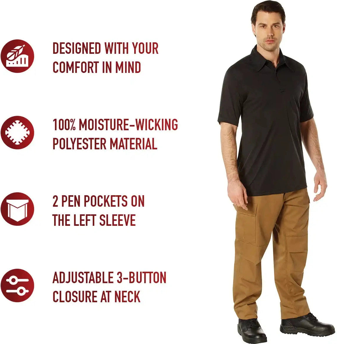 Rothco Tactical Performance Polo Shirt