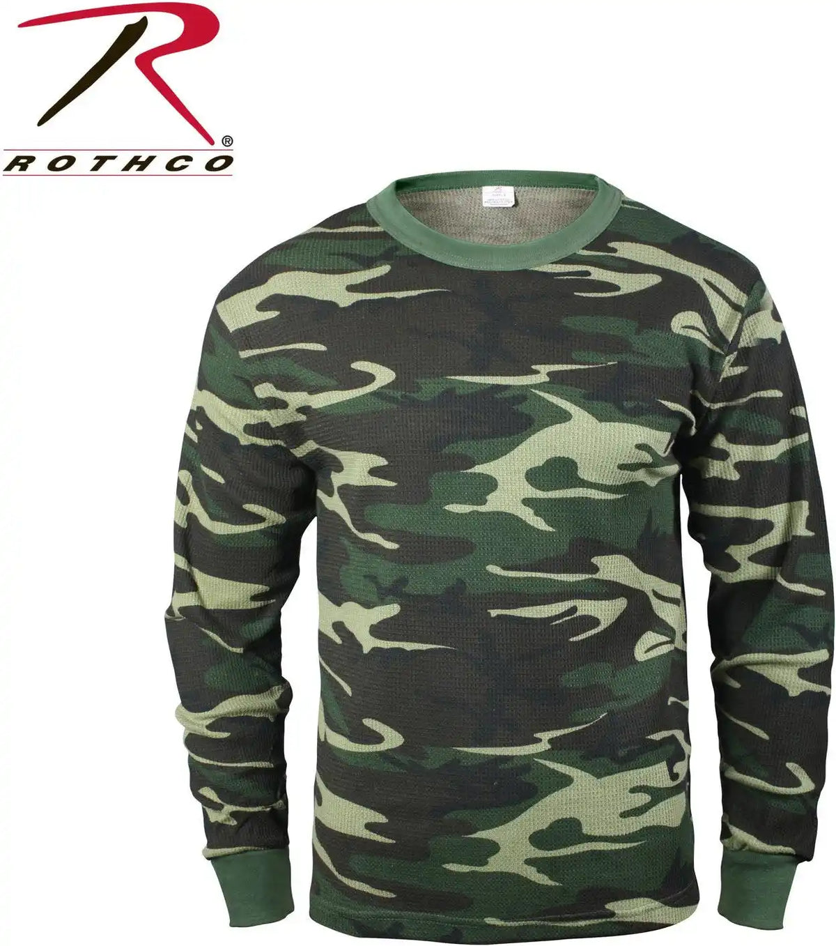 Rothco Thermal Knit Underwear Top Woodland Camo / s