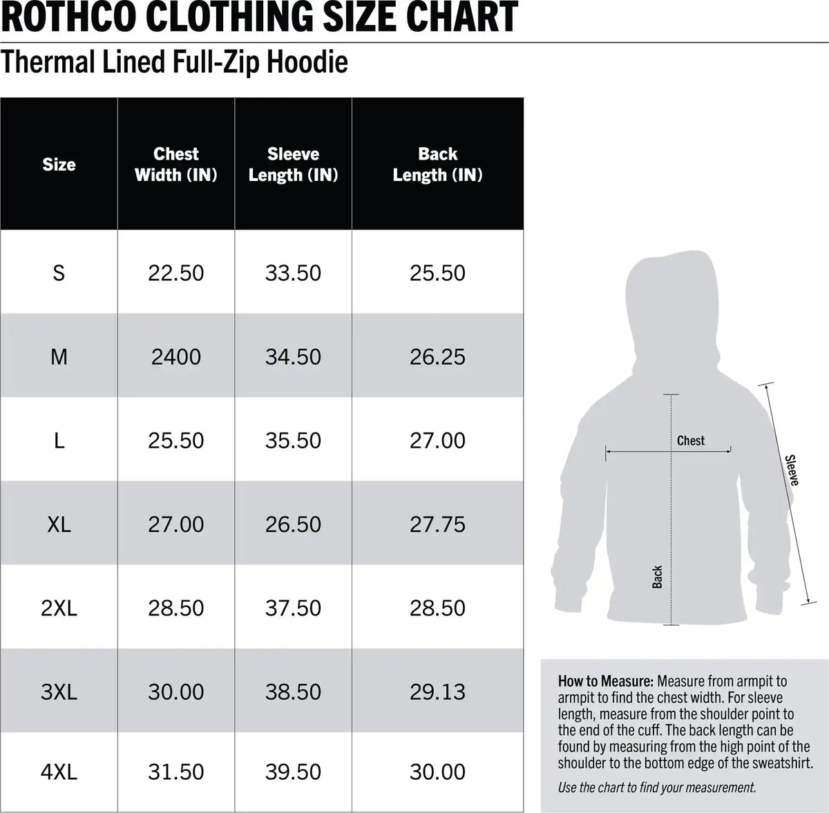 Rothco Thermal Lined Full-zip Hoodie