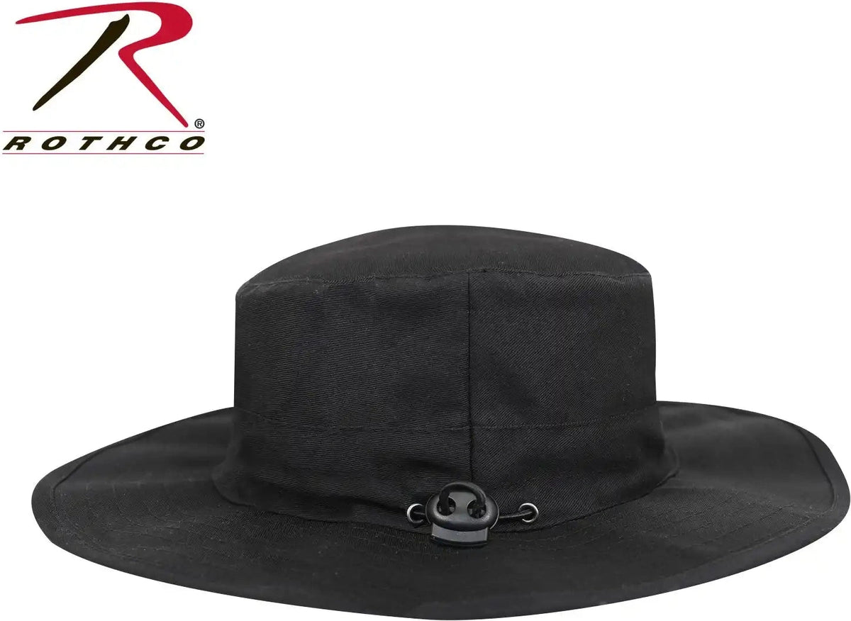 Rothco Thin Blue Line Adjustable Boonie Hat Black / one Size