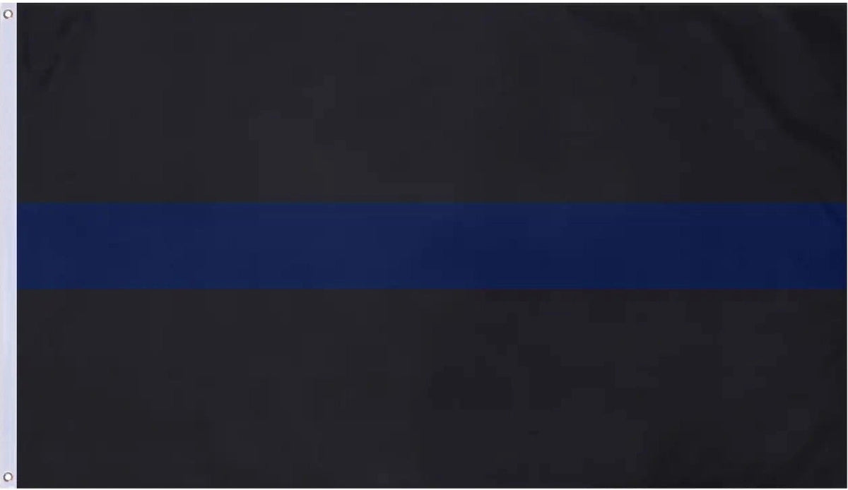 Rothco Thin Blue Line Flag Black / 3’ x 5’