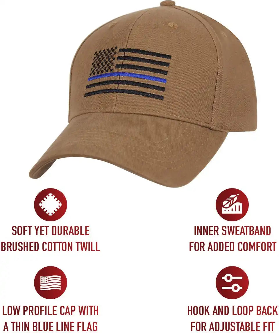 Rothco Thin Blue Line Flag Low Profile Cap