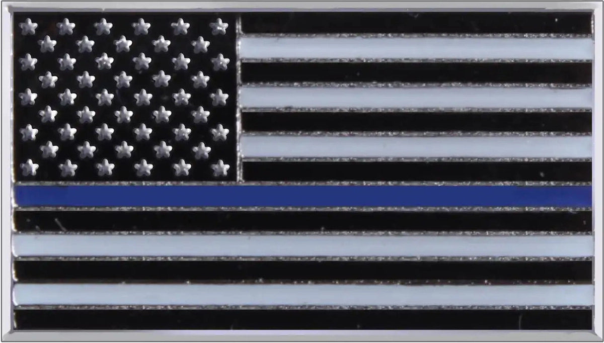 Rothco Thin Blue Line Flag Pin Black / one Size