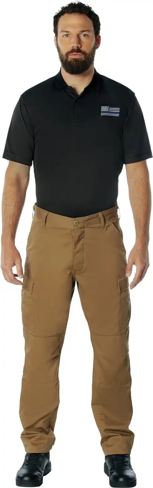 Rothco Thin Blue Line Moisture Wicking Polo
