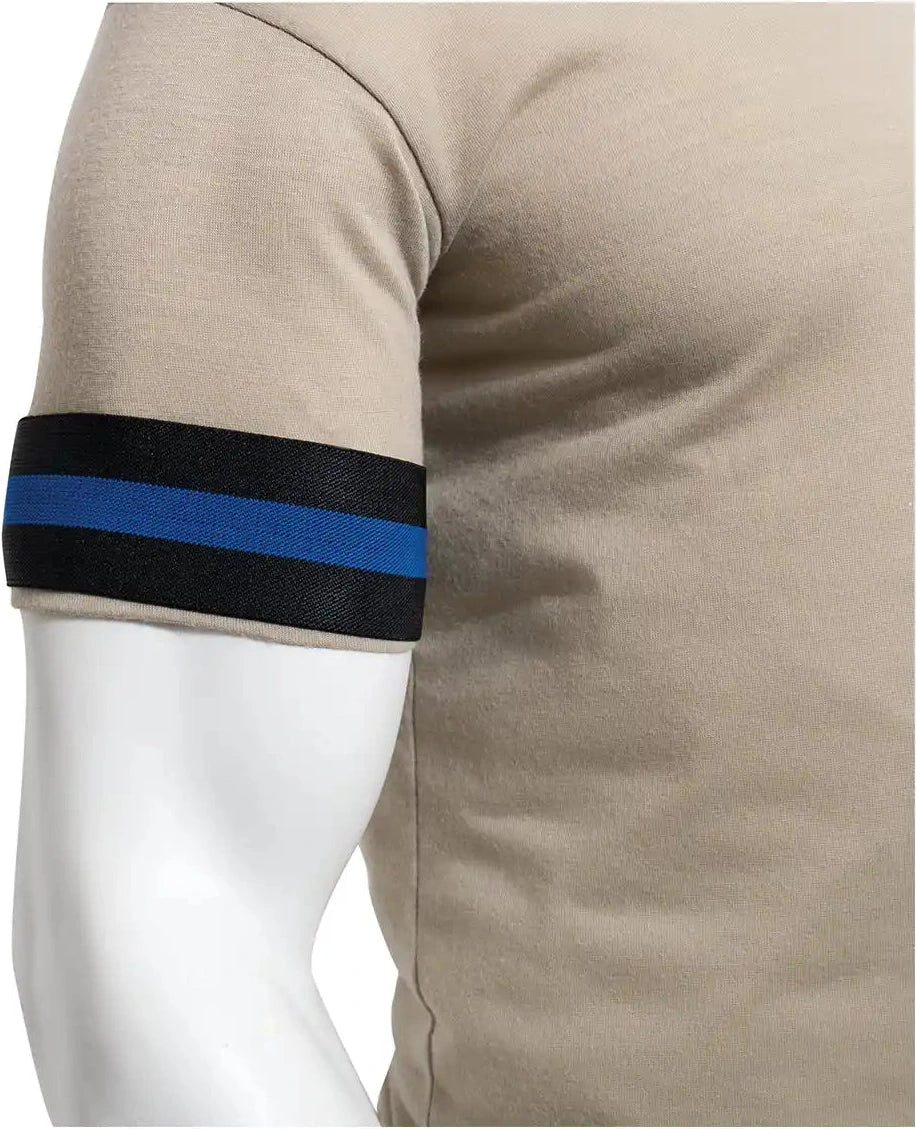 Rothco Thin Blue Line Mourning Arm Band Black / Line