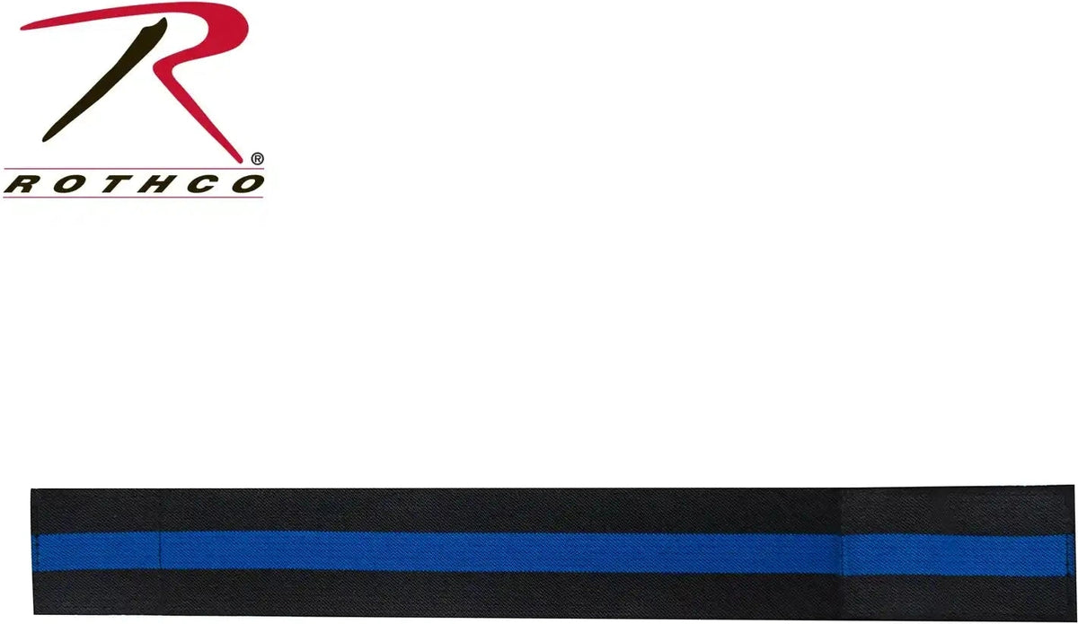 Rothco Thin Blue Line Mourning Arm Band Black / Line