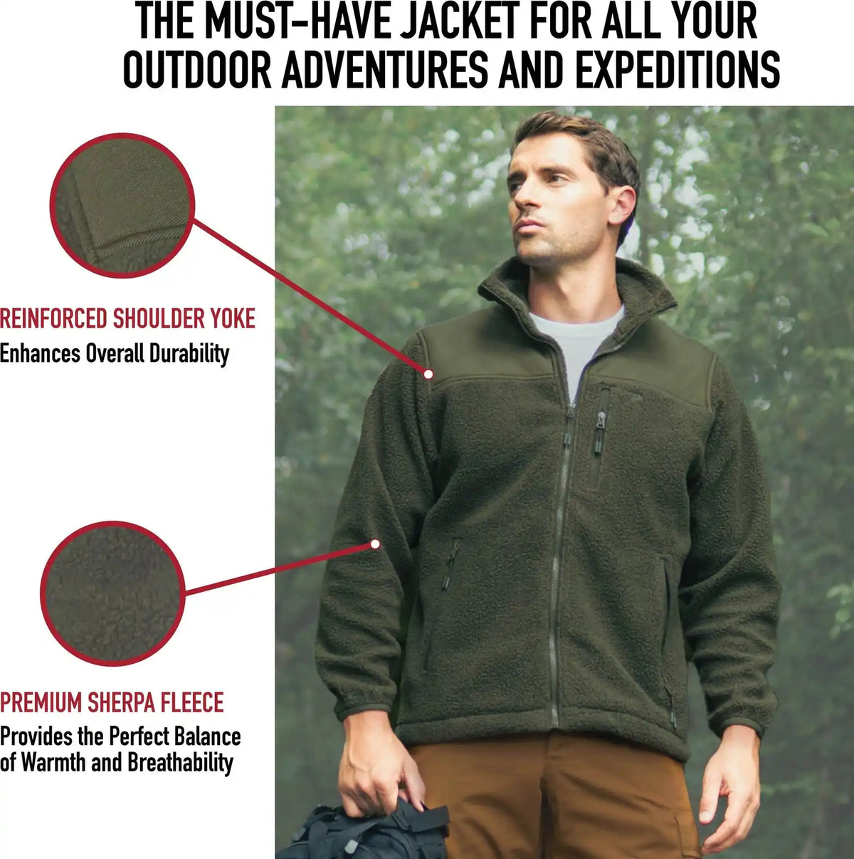 Rothco Trailsman Sherpa Fleece Jacket