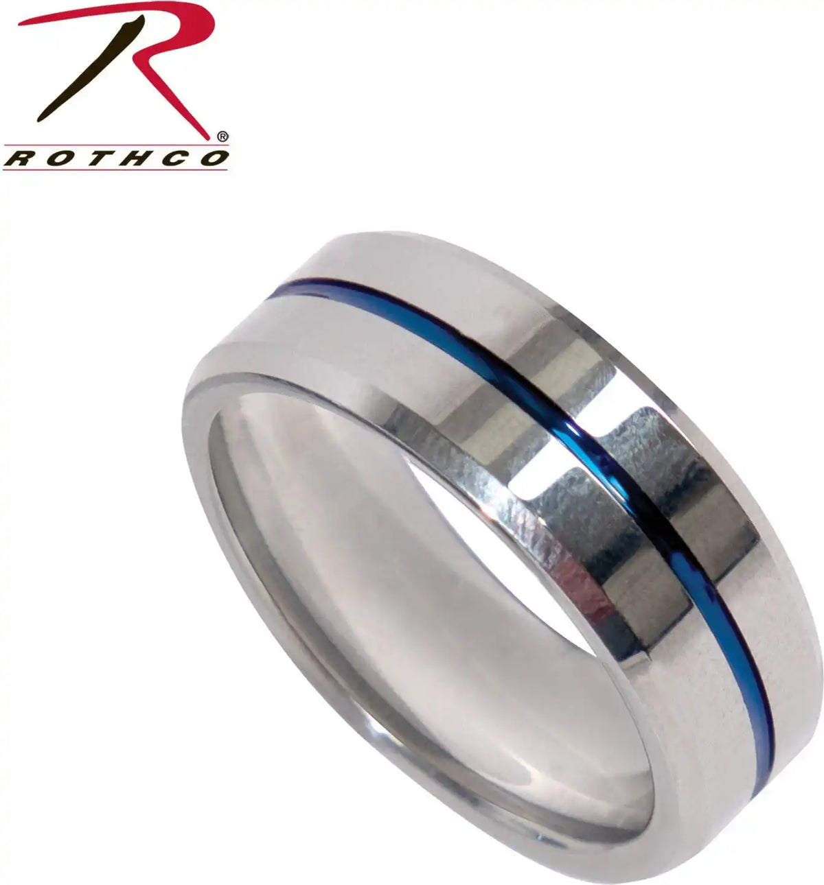 Rothco Tungsten Carbide Thin Blue Line Ring