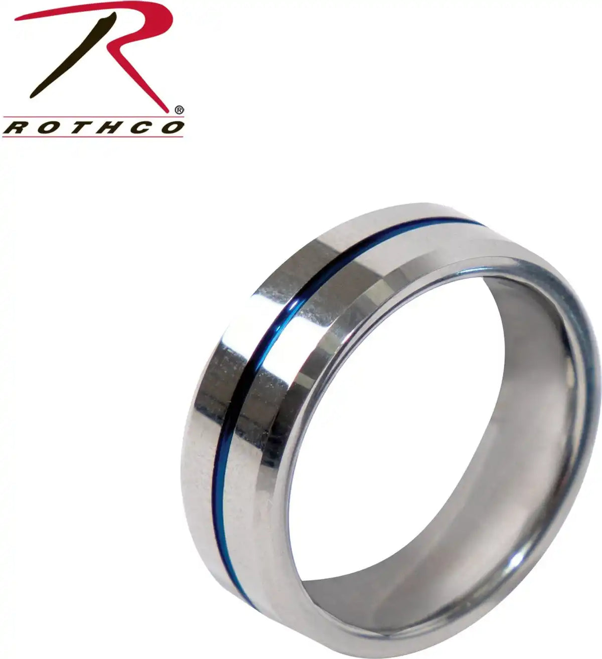 Rothco Tungsten Carbide Thin Blue Line Ring
