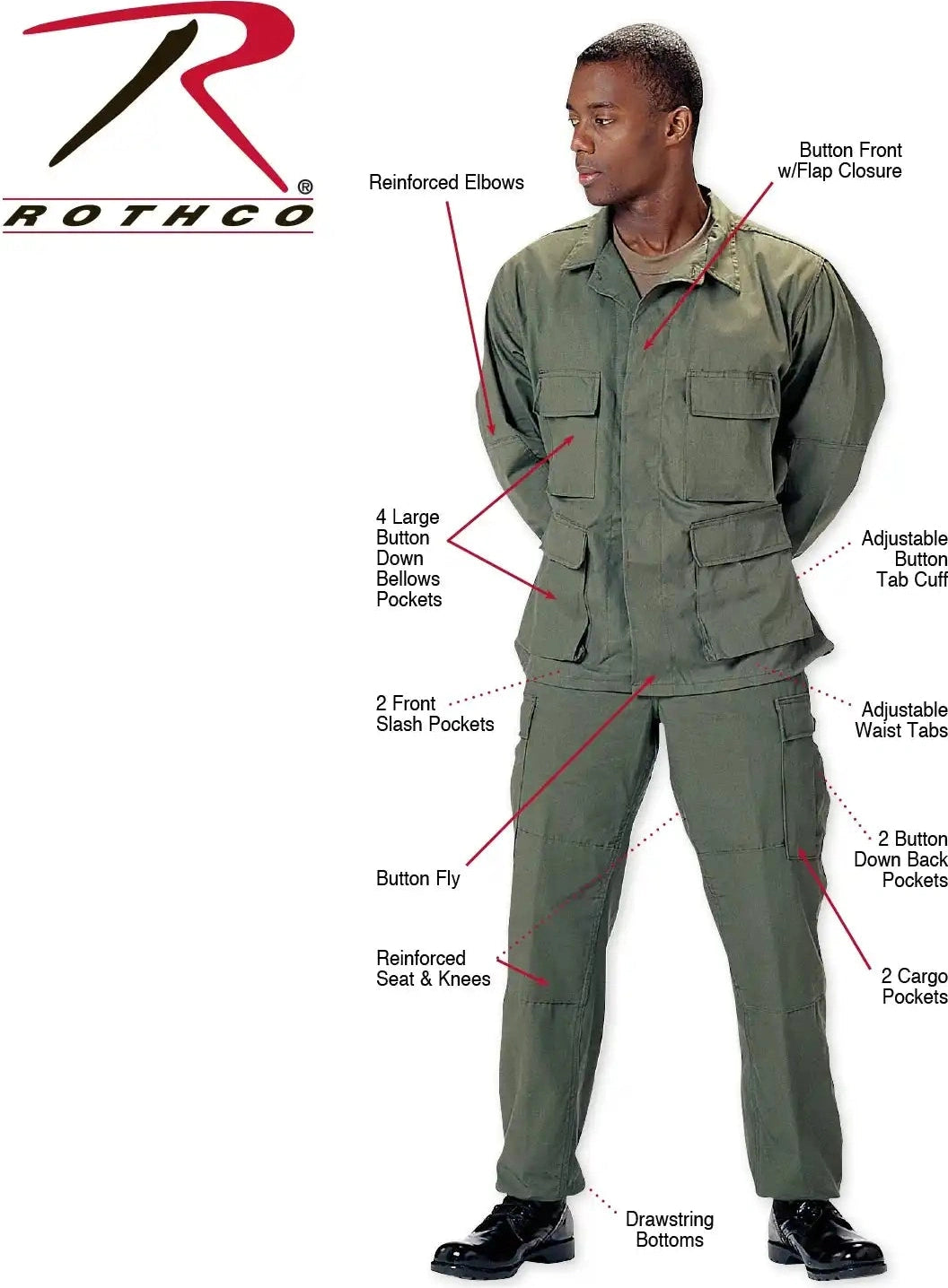 Rothco Twill Bdu Shirt