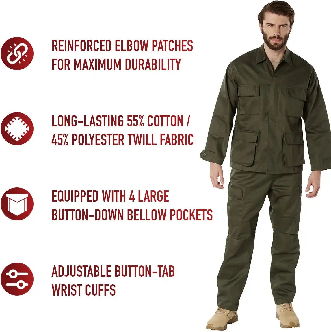 Rothco Twill Bdu Shirt