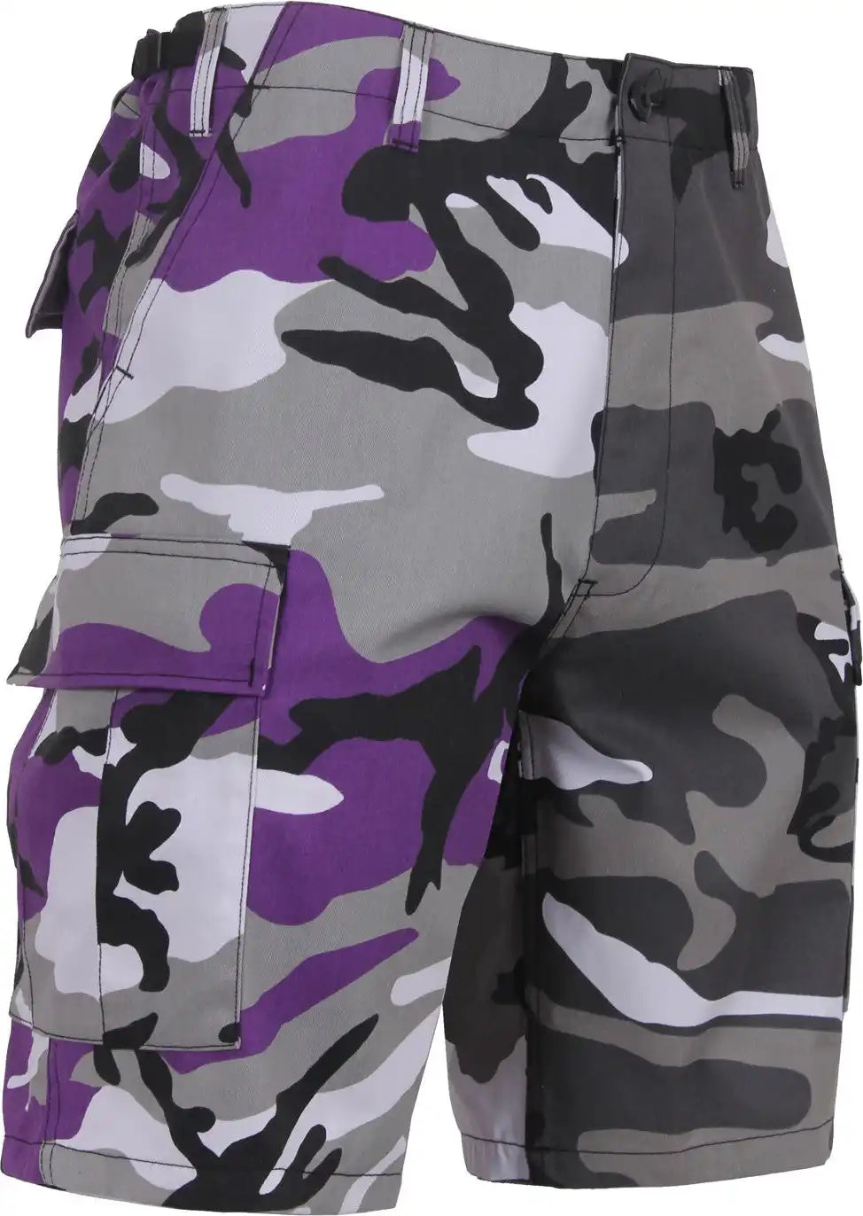 Rothco Two-tone Camo Bdu Short - Ultra Violet Purple / City / s