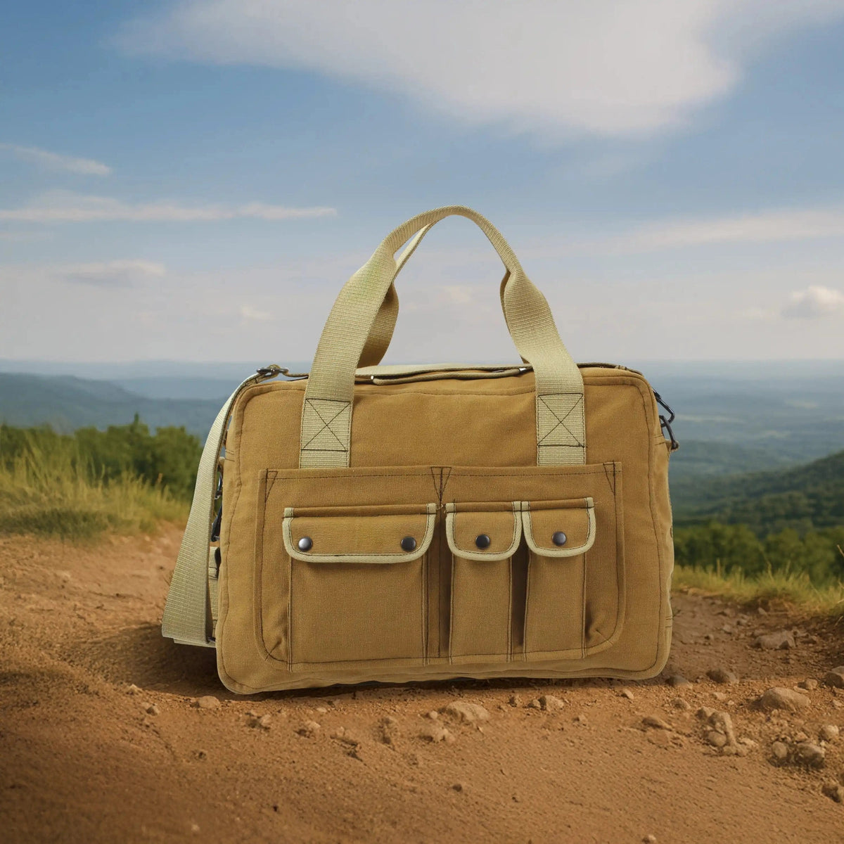 Rothco Two Tone Specialist Carry All Shoulder Bag Coyote Brown