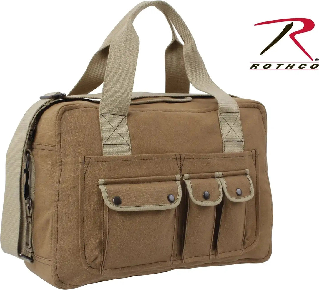 Rothco Two Tone Specialist Carry All Shoulder Bag Coyote Brown