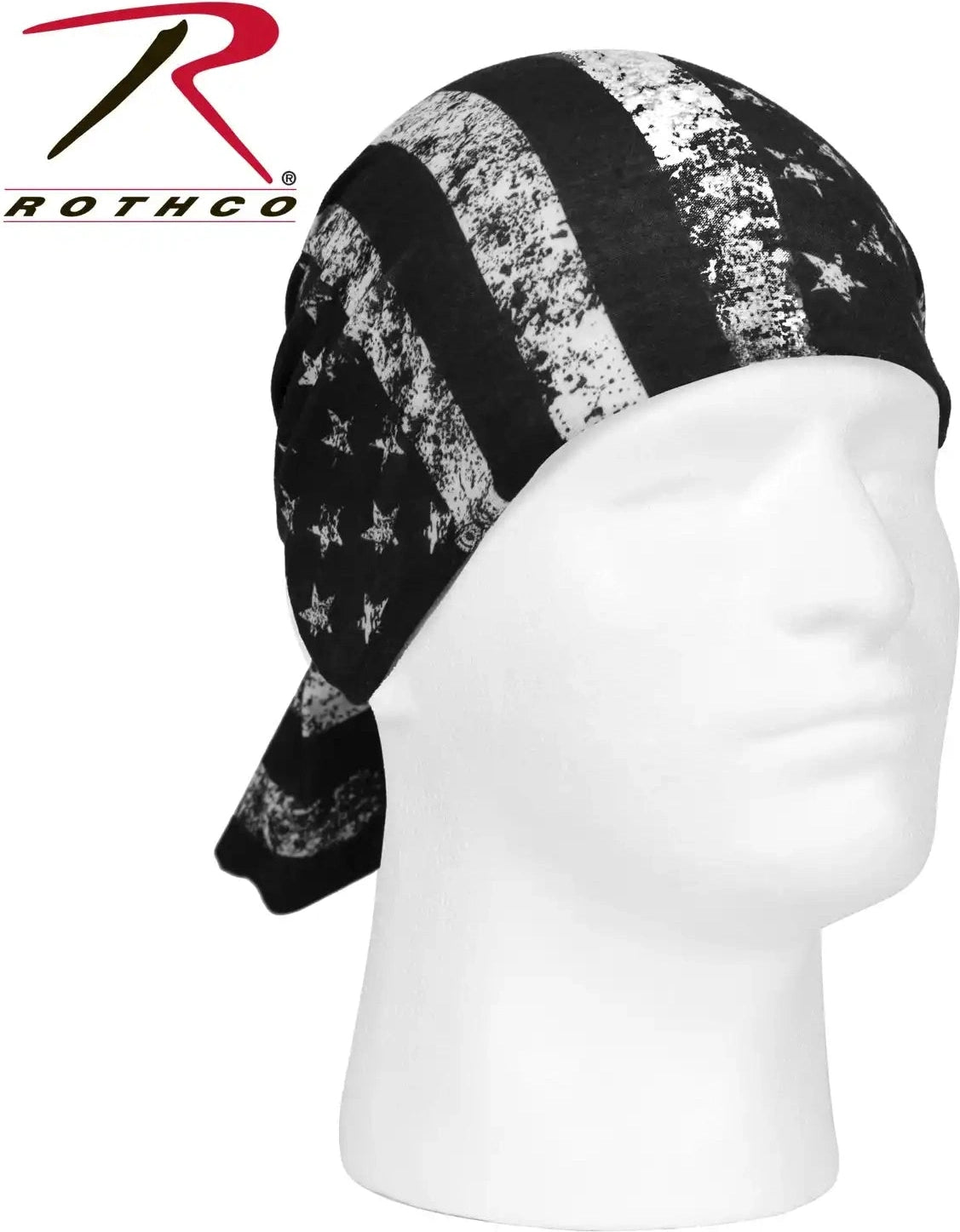 Rothco U.s. Flag Multi use Tactical Wrap Black / White / one Size